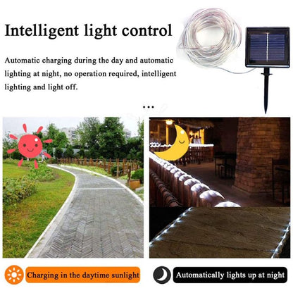 22m Solar Outdoor LED Rope Light