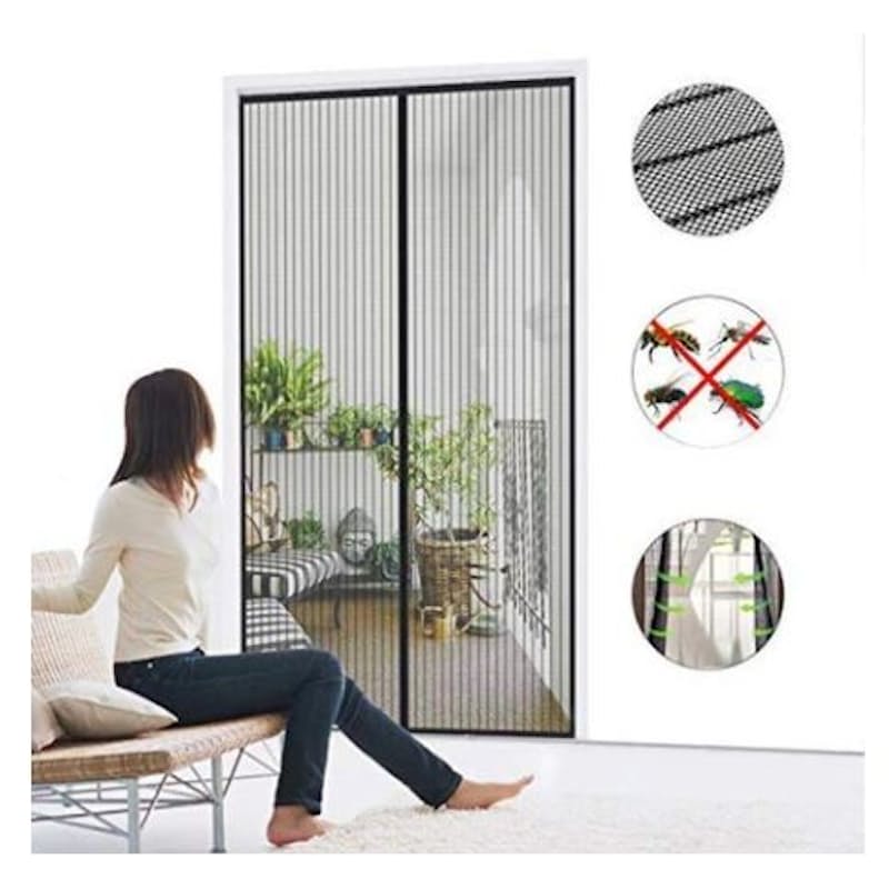 2x Magnetic Mesh Screen for Doors