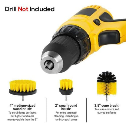 3 Piece Drill Brush Set