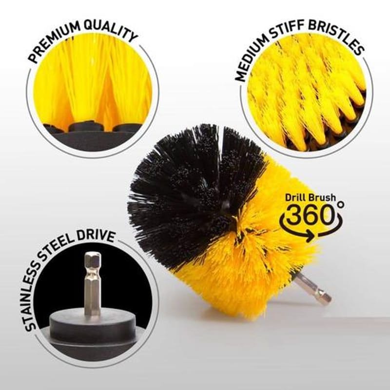 3 Piece Drill Brush Set