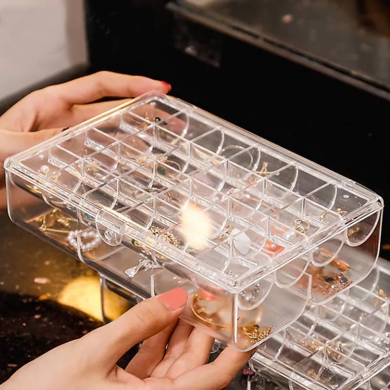 Double Layer Portable Jewellery Storage Box