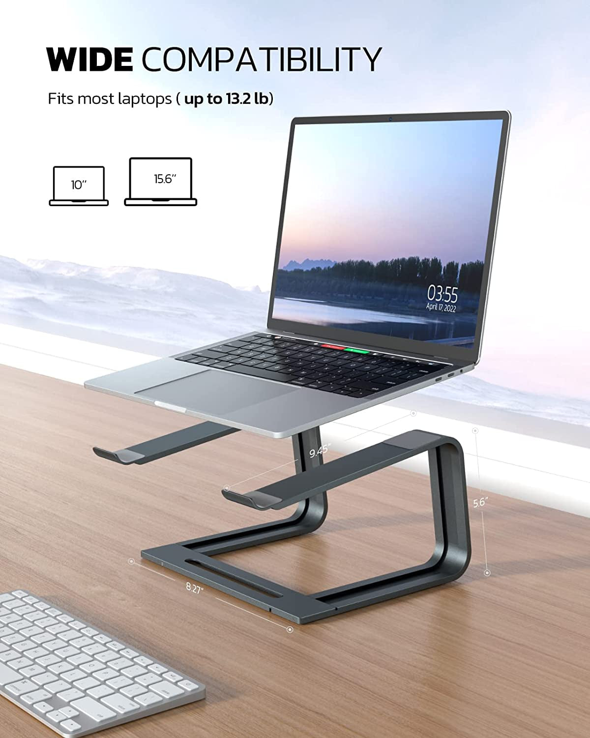 Aluminum Eye Level Laptop Stand