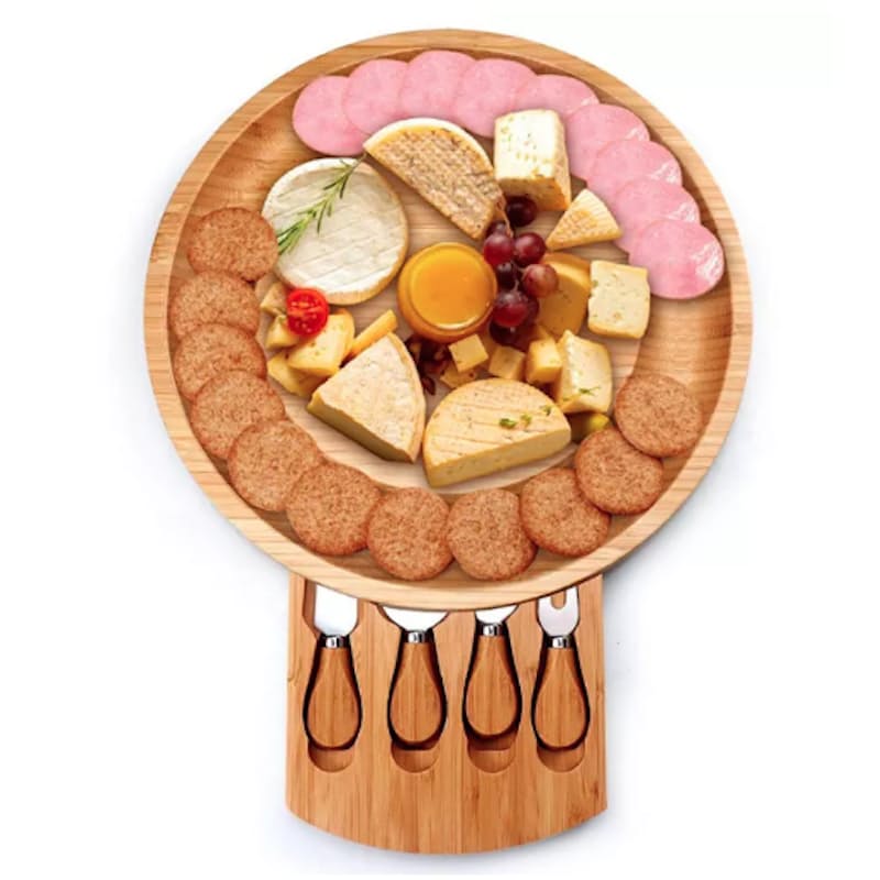 Bamboo Cheese Board and Knife Set