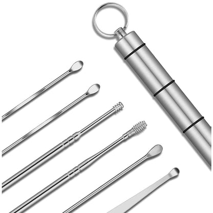 7pcs Stainless SteelEar Cleaner Kit