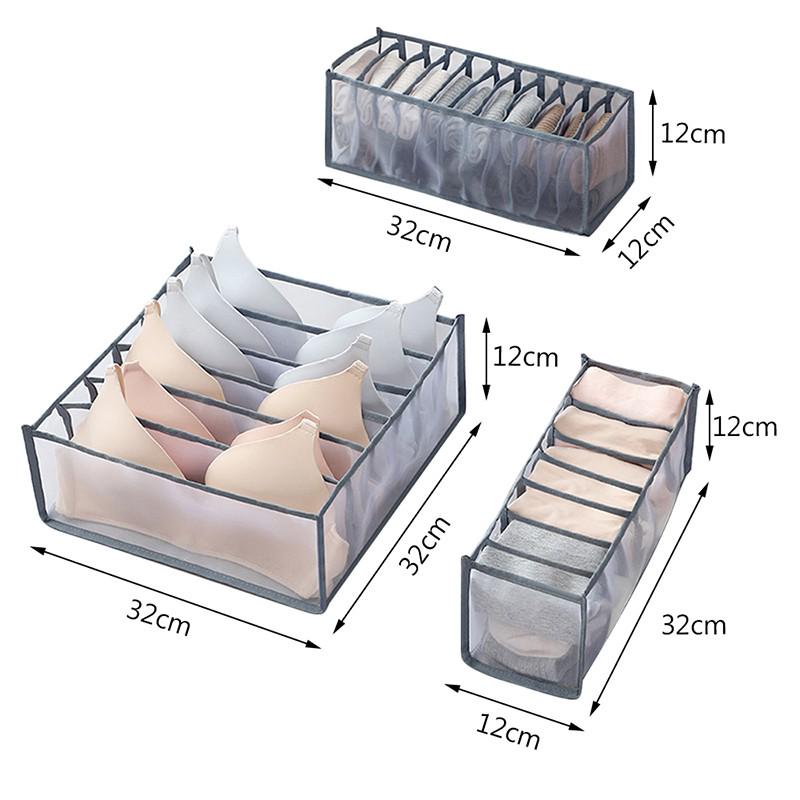 Collapsible Storage Box with 6 Compartment Dividers