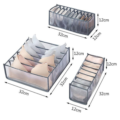 Collapsible Storage Box with 6 Compartment Dividers