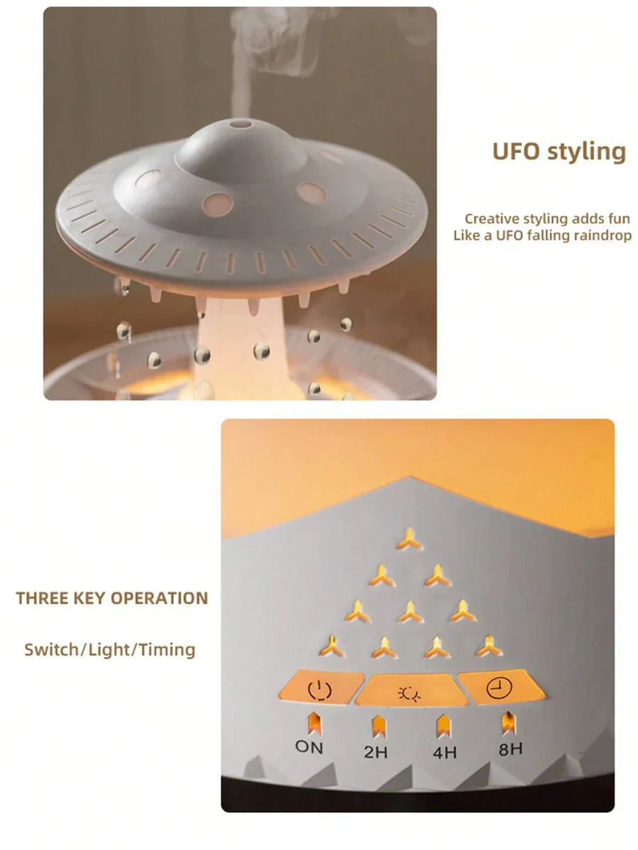 Cloud Surfing UFO Raindrop Humidifier