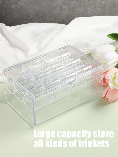 Crystal Acrylic 3 Layer Jewelry Organizer