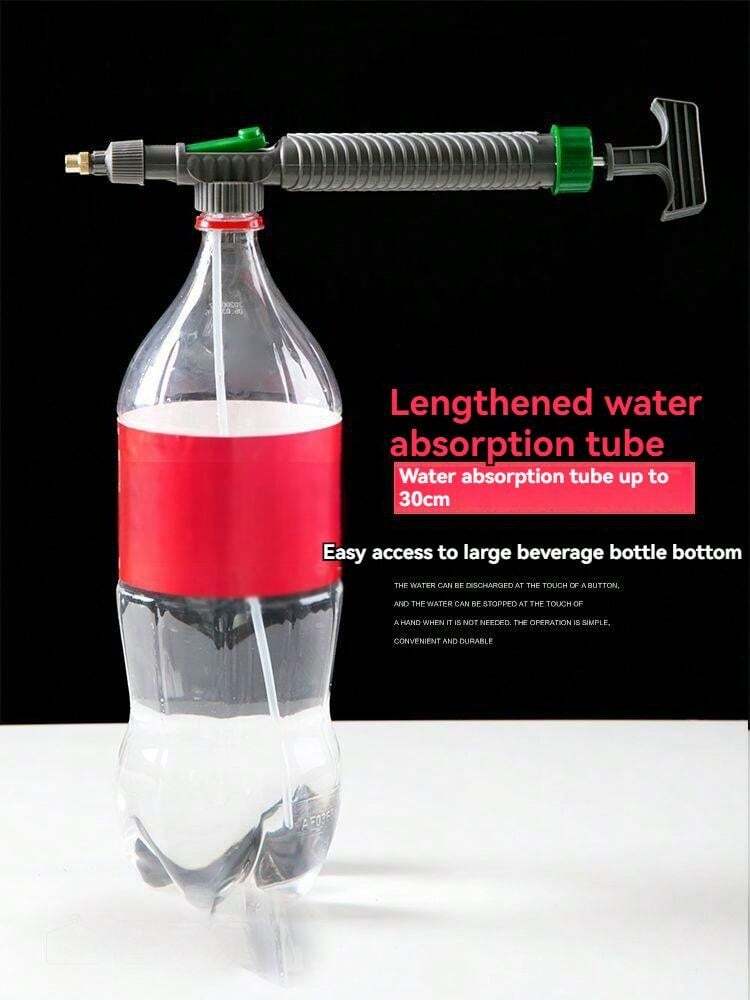 Manual High Pressure Adjustable Sprayer - Fits on Standard Beverage Bottles