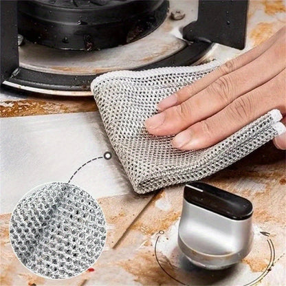 Double‑Sided Steel Wool Rag - 20pc
