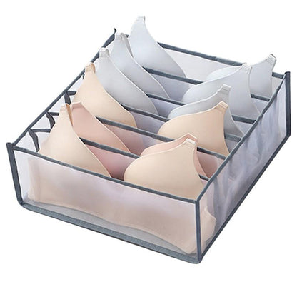 Collapsible Storage Box with 6 Compartment Dividers