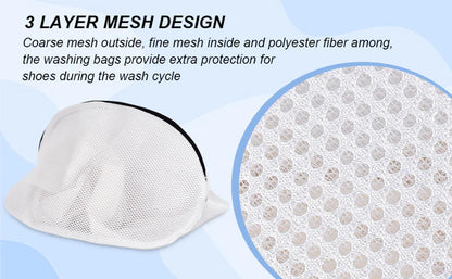 Shoe Washing Machine Bag with Adjustable Shape Brace