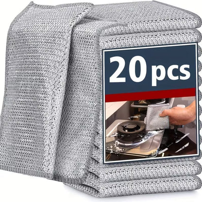 Double‑Sided Steel Wool Rag - 20pc