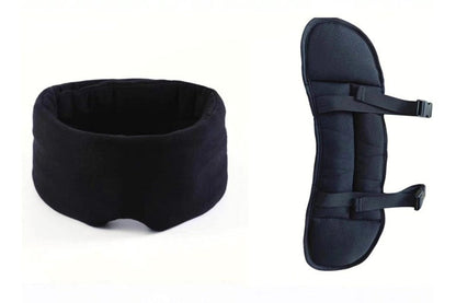 StableSleep Travel Pillow with Eye Mask