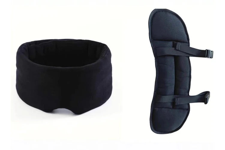 StableSleep Travel Pillow with Eye Mask