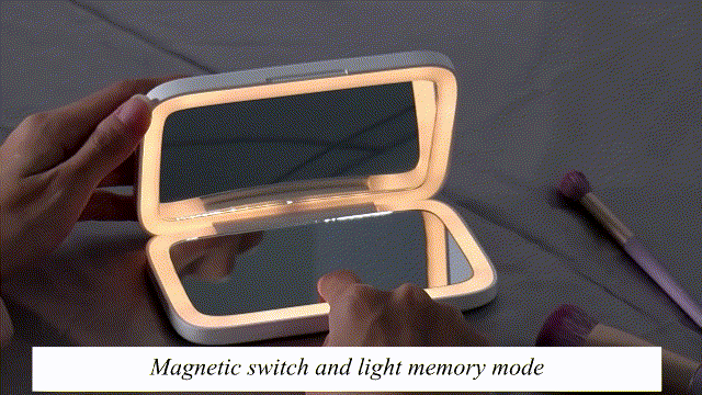 Rechargeable LED Makeup Mirror – Dual‑Sided with 5X Magnification