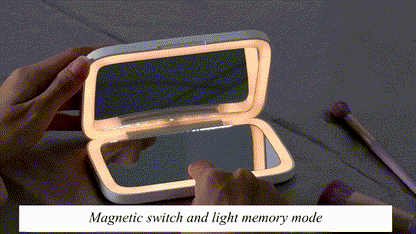Rechargeable LED Makeup Mirror – Dual‑Sided with 5X Magnification