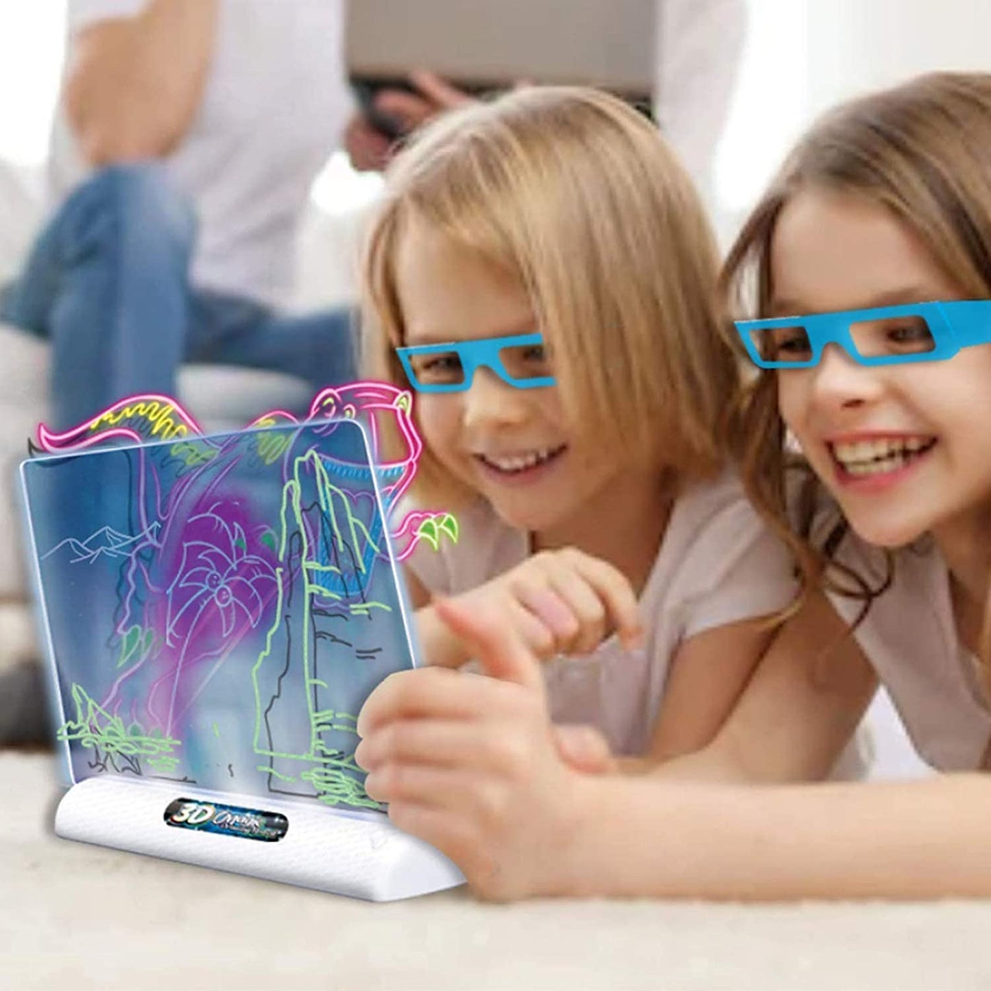 3D Magic Drawing Board (With 3D Glasses)