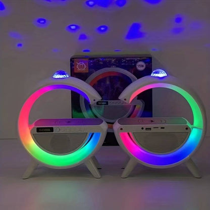 Colorful Disco Ball Wireless Speaker &  15w Wireless Charger