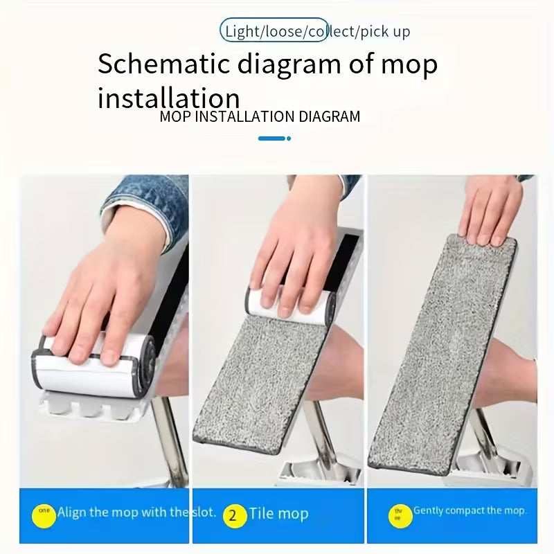Washable Spray Mop – Precision Cleaning with 180° Rotating Head