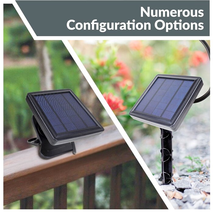 Outdoor Solar Powered 10 - Bulb Globe String Light - 5M