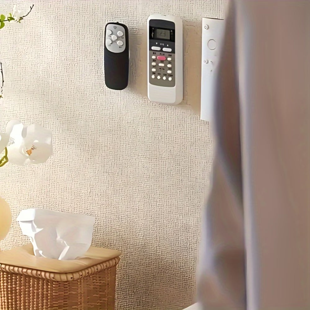 Magnetic Remote Control Holder – No-Drill Wall Mount with Adhesive Backing