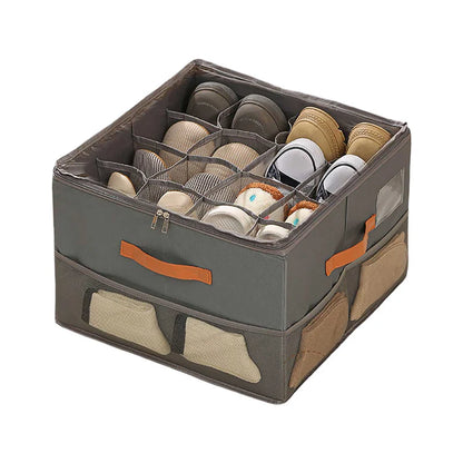 Home Textile Storage Organizer – Foldable with Side Pockets