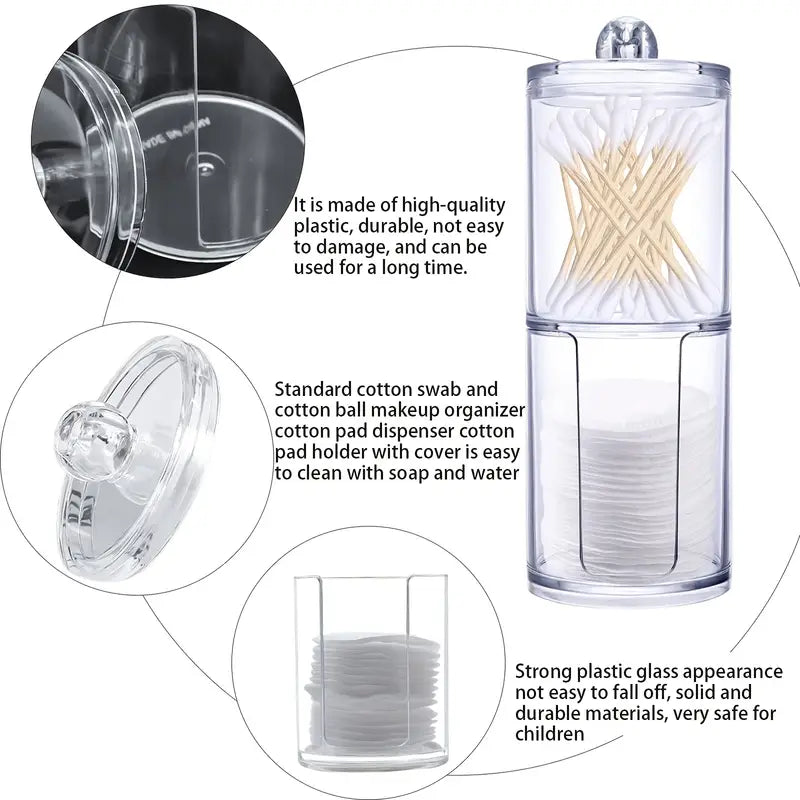 Cosmetic Cotton Pads Storage Dispenser