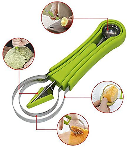 4 In 1 Stainless Steel Fruit Carving Tools Set