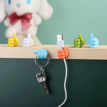 Thumbs Up Cable/Key Ring Holder 10pack - Mix Colors