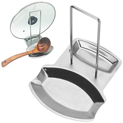 Stainless Steel Lid and Spoon Rest