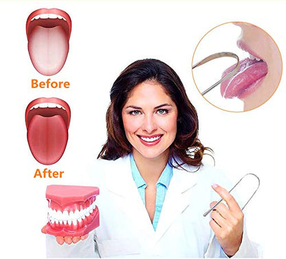 Professional Surgical Grade Stainless Steel Tongue Scrapper