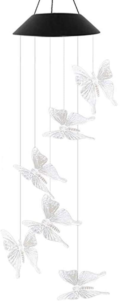 Solar Colour Changing LED Butterfly Hanging Lamp