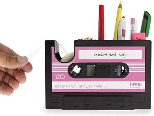 Retro Cassette Tape Dispenser Stationery Holder
