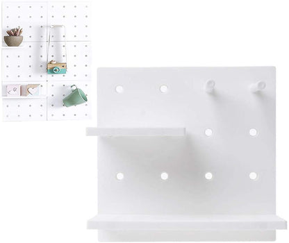 Pegboard Storage Shelf With sticker Pegs