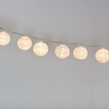 Solar Chinese Lantern String Lights - 5m