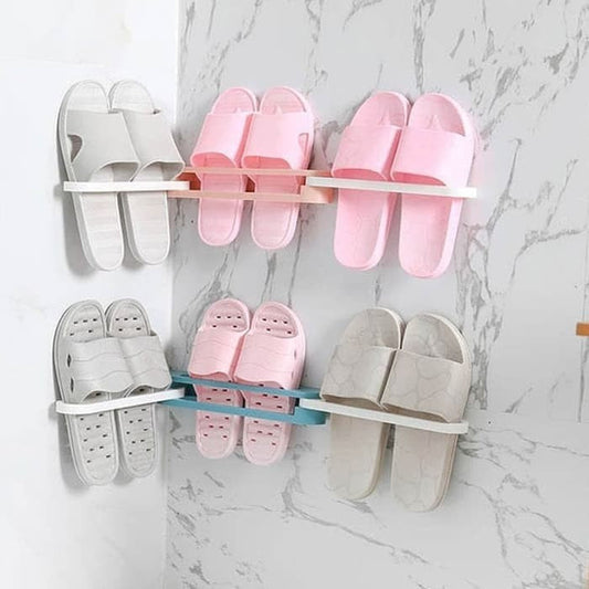 Wall-mounted Rotary Slipper Rack Holder