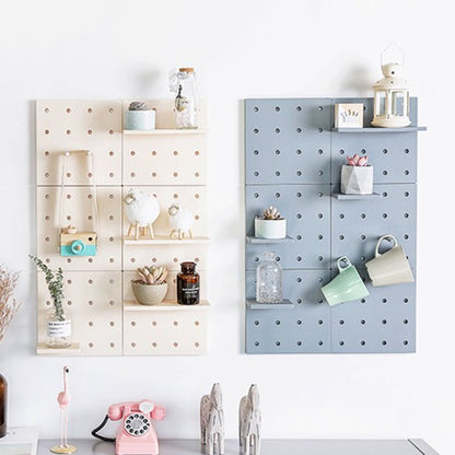 Pegboard Storage Shelf With sticker Pegs