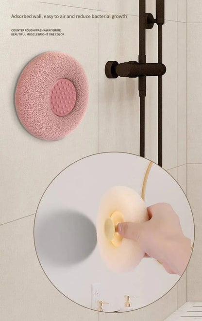 Body Loofahs – Shower Bath Exfoliating Scrubbers with Suction Cup