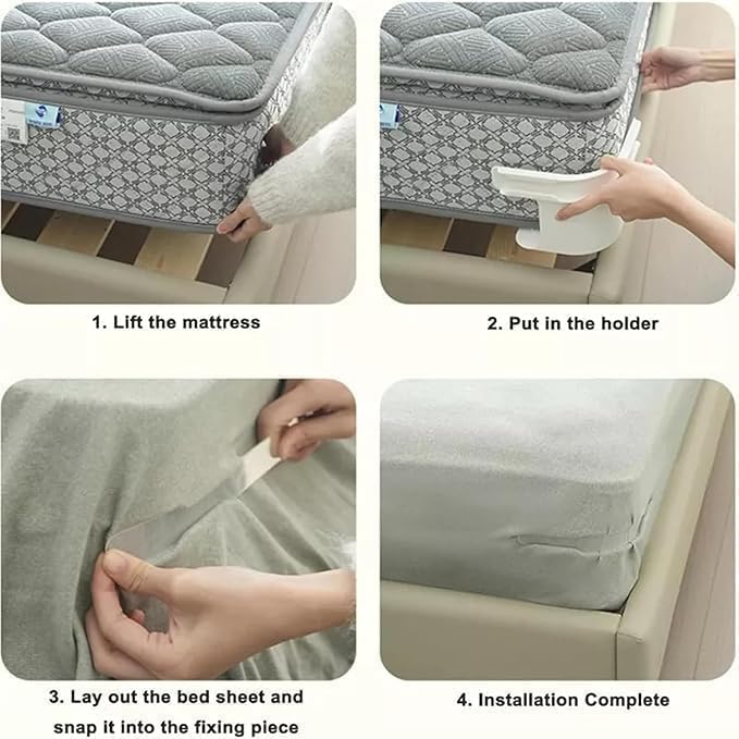 Bed Sheet Holder – Corner Locking Clips