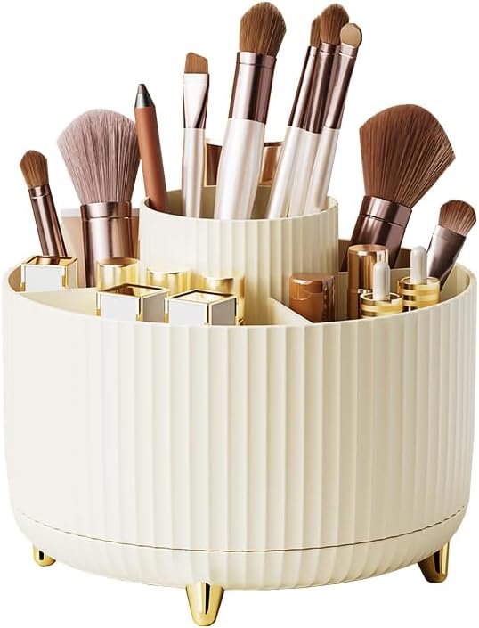 Rotating Makeup Brush Holder Organizer
