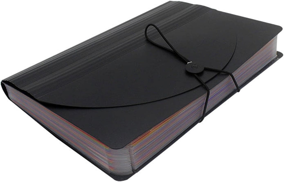 A4 Accordion Expandable Document Folder - 12 Color Coded Slots