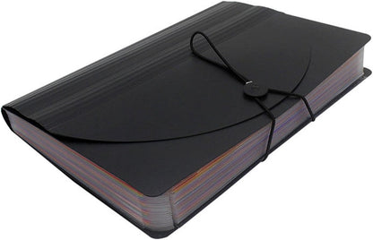 A4 Accordion Expandable Document Folder - 12 Color Coded Slots