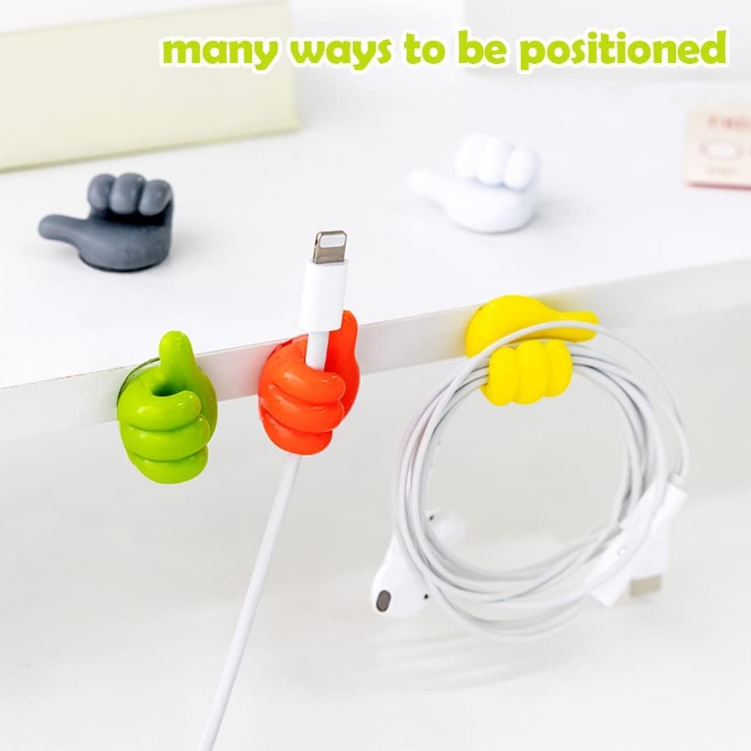 Thumbs Up Cable/Key Ring Holder 10pack - Mix Colors