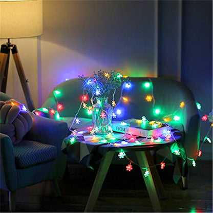 10M Snowflake String Lights 100 LED Multicolour