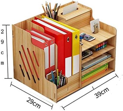 Office Desk Stationery  Organizer Stationery With File Holder and Paper Tray Organizer