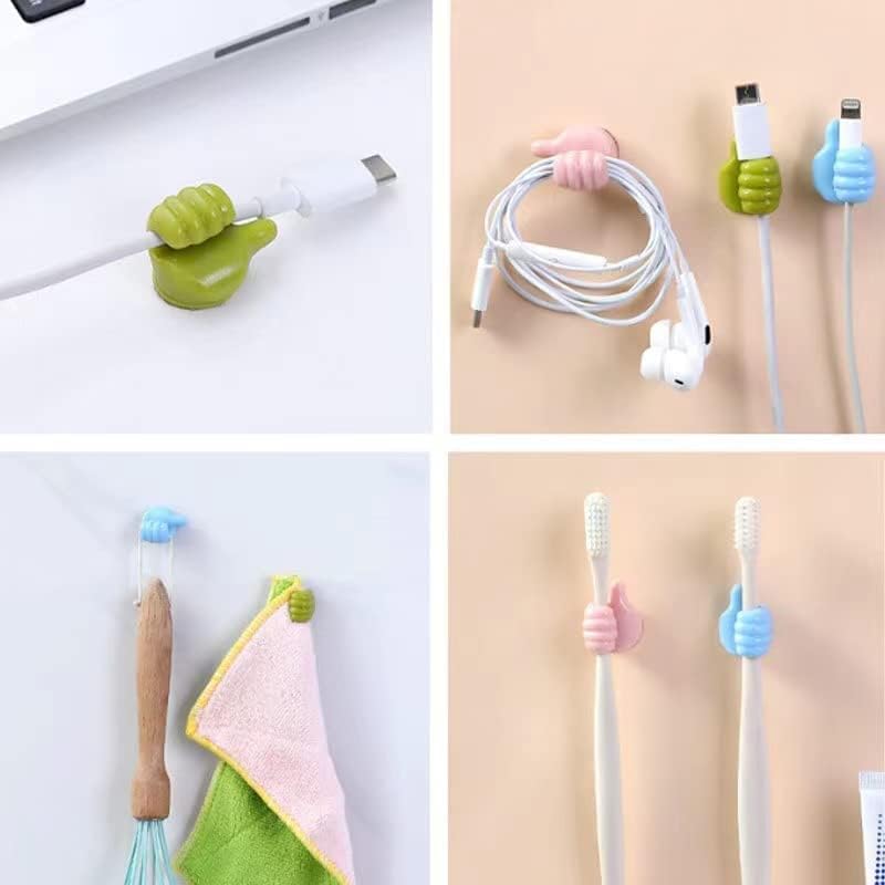 Thumbs Up Cable/Key Ring Holder 10pack - Mix Colors