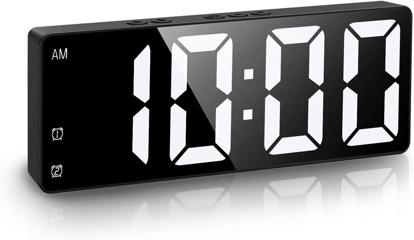 Modern Minimalist LED Clock Mirror