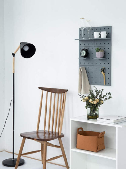 Pegboard Storage Shelf With sticker Pegs