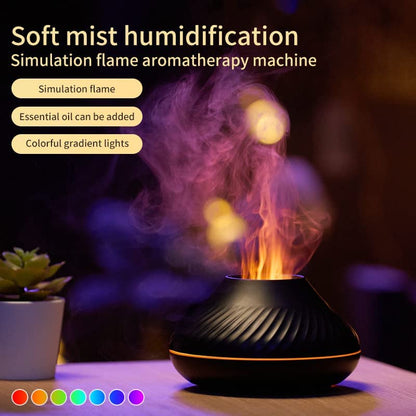 Flame Effect Air Humidifier 7 Colors Changing LED